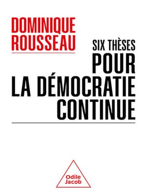 cover image of Six thèses pour la démocratie continue
